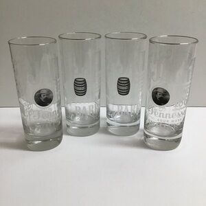 Jack Daniels Whiskey 4 Highball Tumbler Glasses Tall Boy 10 oz Old No. 7 Bar USA